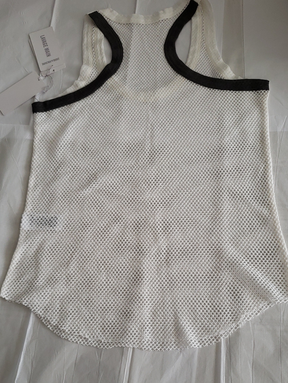 Zadig & Voltaire NEW Weep Fishnet Tank Top Women's M - Picture 14 of 15